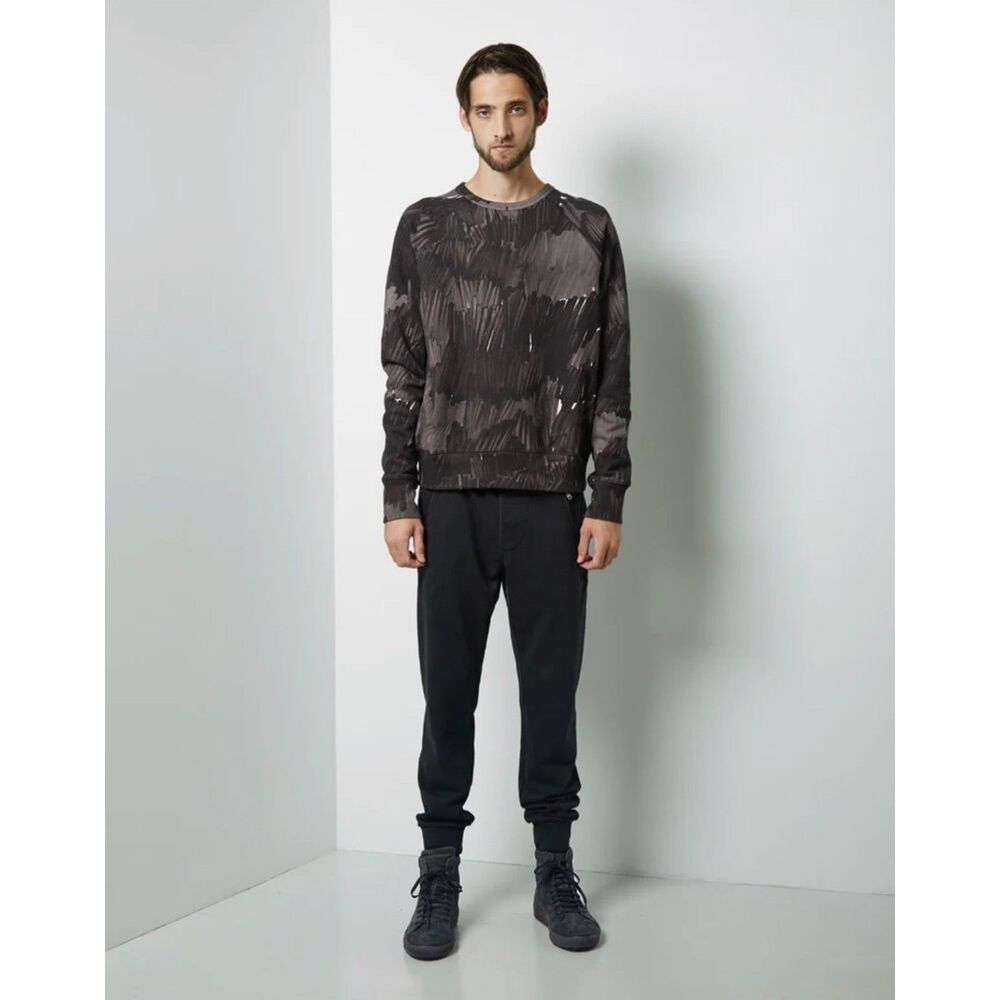 Acne Studios Men's Black Sweatpants Joggers Drawstring Waist JOHNA UW14 Size M